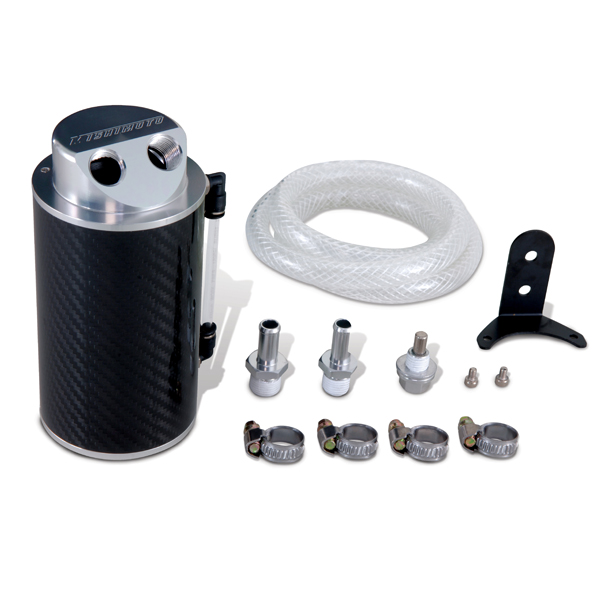 Mishimoto — Mishimoto Carbon Fiber Oil Catch Can 10mm Fittings - view 12